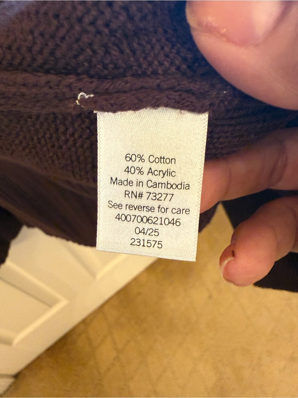 Sonoma Brown Open-Front Women's Cardigan - Picture 3 of 7